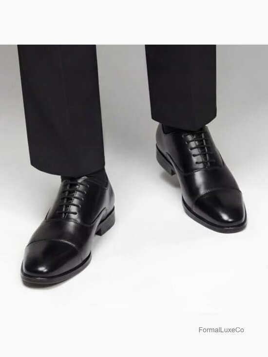 Men\'s Patent Leather Dress Shoes Cap Toe Oxfords Non Slip Tuxedo Formal Business main image 6